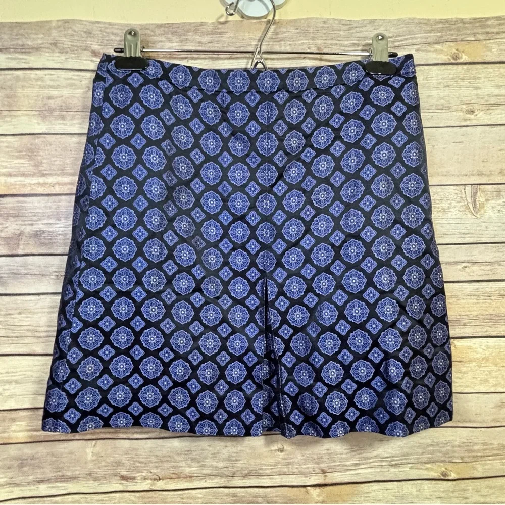 J. CREW Medallion Tie Silk Skirt NWT Size 2